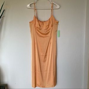 Midi satin dress
